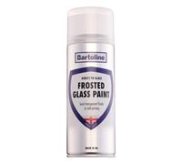 Bartoline Frosted Glass Paint 400ml - Semi-Transparent Spray for Privacy and Decoration Direct to Glass and Mirrors Ideal for Windows, Bathrooms, Offices, Quick Drying Matt Finish