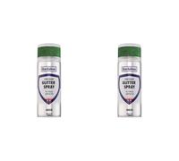 Bartoline Glitter Spray Clear Sealant Green 400ml - Vibrant Green Glitter Paint for Crafts, Décor and DIY Multi-Surface Spray for Wood, Metal, Plastic, Fabric Bold Sparkling Finish Indoor and Outdoor