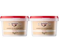 Bartoline Linseed Oil Glazing Putty 1kg - Multi-Purpose Window & Frame Sealant - Ideal for Wood & Metal Frames (Pack of 2)