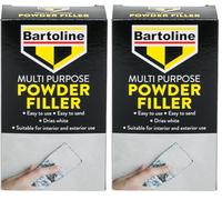 Bartoline Multi Purpose Powder Filler 450g - Strong & Smooth Finish for Plaster, Wood, Brick & Stone - Easy to Mix & Sand (Pack of 2)