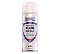 Bartoline Plastic Primer Quick Drying Plastic Paint Adhesion White Topcoat 400Ml