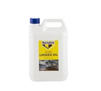 Bartoline Raw Linseed Oil 5L - Natural Wood Protector & Water-Resistant Treatment for Furniture, Stone & Sports Equipment