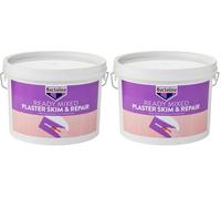 Bartoline Ready Mixed Plaster Skim and Repair 2.5 L, Easy Application Plaster for Wall and Ceiling Repairs (Pack of 2)