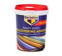Bartoline Ready Mixed Wallpaper Adhesive 1kg - Extra Strong PVA & Starch Paste, High Grab & Slip, For Vinyl, Fabric, Textiles & Polystyrene Wallcoverings