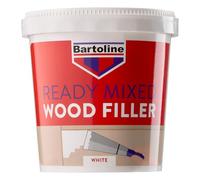 Bartoline Ready Mixed Wood Filler White 1kg, Durable and Easy-to-Use Filler for Interior and Exterior Wood Repairs