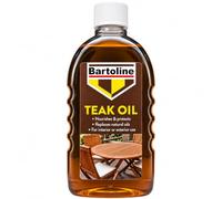 Bartoline Teak Oil 500ml with Cap - Wood Treatment for Garden Furniture, Hardwood & Decking - Restores Natural Wood Oils for Interior & Exterior Use
