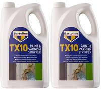 Bartoline TX10 Paint and Varnish Stripper 5L - Extra Strong, Non-Caustic Paint Remover for Wood, Metal & More (Pack of 2)