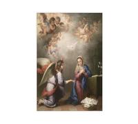 Bartolome Esteban Murillo - The Annunciation 1660 Canvas Art Poster And Wall Art Picture Print Modern Family Bedroom Decor Unframe 20x30inch(50x75cm)