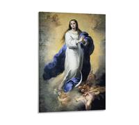 Bartolomé Esteban Murillo The Immaculate Conception of El EscorialModern Wall Art Poster - Minimalist Print for Living Room Bedroom & Office A Simple Yet Striking Decor for Modern Homes12x18inch(30x4