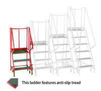 Barton Storage Barton Premier Commercial Steps Three Tread (Anti Slip Tread)
