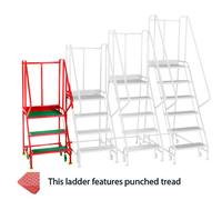 Barton Storage Barton Premier Commercial Steps Three Tread (Punched Steel Tread)