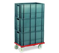 Barton Storage Barton Storage 88880-01PP/6432 Euro Container Dolly With 3 x 60L Containers