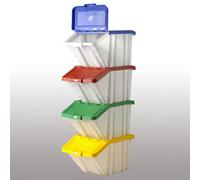 Barton Storage Barton Topstore Multi-Functional Containers with Mixed Colour Lids