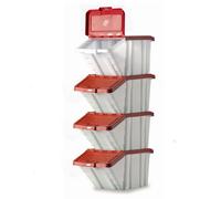 Barton Storage Barton Topstore Multi-Functional Containers with Red Lids