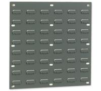 Barton Storage TP1 Louvred Panel Double Indented W457xH438mm Grey Ref 010101/P [Pack of 2]
