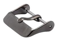 BARTON WATCH BANDS - Replacement Buckle - Choice of Color & Width - Gunmetal Grey 24mm - Vacuum PVD Finish