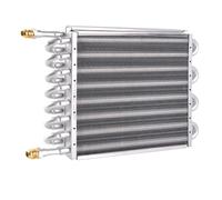 BARTOO 1/2" Transmission Cooler, Aluminium alloy 16 Pass Tube and Fin Universal Oil Cooler Kit Air Compressor Aftercooler (Sliver)
