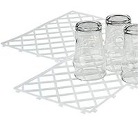 Bartopia White Glass Mats - Shelf Liner 10 Pack