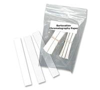 Bartovation Laboratory Grade Chromatography Paper, Original Formulation, 6" Length x .75" Width Crisp Separation [50 Strips Per Package]