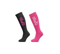 Barts Basic 2 Pack Beanie, Multicolor (Anthracite/Fuchsia), Manufacturer Size:23/26 Unisex-Bimbi