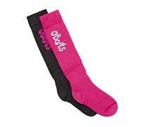 Barts Boy's Basic 2 Pack Kids Knee - High Socks, Grey (ANTHRACITE & FUCHSIA 0019), 27-30 (Manufacturer size: 27/30)