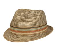 Barts Fluoriet Straw Trilby Hat Men - Sun Summer Beach Spring-Summer - One Size Khaki