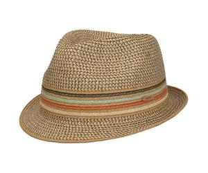 Barts Fluoriet Straw Trilby Hat Men - Sun Summer Beach Spring-Summer - One Size Khaki