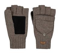 BARTS | Haakon Bumgloves | Fingerless Mitts Gloves | Heather Brown M/L