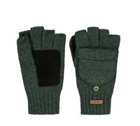Barts Haakon Fingerless Wool Gloves Men - mittens knit with lining Winter Autumn-Winter - L/XL olive