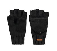 Barts Haakon Fingerless Wool Gloves Men - mittens knit with lining Winter Autumn-Winter - M/L black