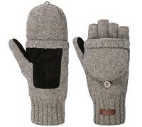 BARTS | Haakon Bumgloves | Fingerless Mitts Gloves | Heather Grey M/L