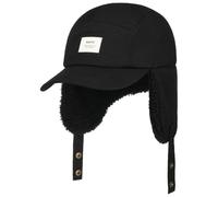 Barts Hafnar Cap Men - Winter Baseball Ear Flaps with Peak, Closed Back Autumn-Winter Autumn - One Size Black