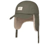 Barts Hafnar Cap Men - Winter Baseball Ear Flaps with Peak, Closed Back Autumn-Winter Autumn - One Size Olive