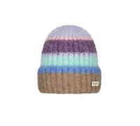 Barts Haputale Women's Beanie Colourful Striped Winter Hat Knitted Hat, fliederfarben, One Size