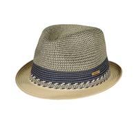 Barts Hats Fluoriet Summer Trilby Hat - Blue-Natural