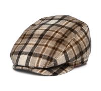 Barts Hats Womens Systa Plaid Wool Blend Flat Cap - Light Brown