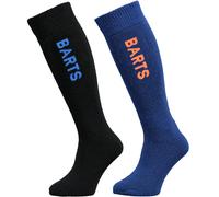 Barts Kids Childrens Basic 2 Pack Soft Warm Moisture Wicking Outdoor Ski Socks