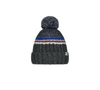 Barts Kids Reggey Cuffed Fleece Lined Beanie Bobble Hat - Army - 4+ Yrs