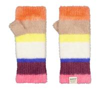 BARTS | Kumana Fingerless Gloves | Stripy Recycled Mitts | Magenta One SIze
