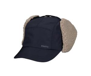 Barts Mens Boise Warm Winter Fleece Lined Cap Hat with Ear Flaps - Navy