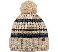 Men's Barts Mens Goser Pom Pom Mixed Knit Bobble Hat - Cream - Size: ONE size