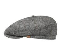 Barts Mens Jamaica Wool Blend Adjustable Newsboy Flat Cap Grey