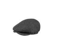 Men's Barts Mens Oslo Warm Wool Adjustable Flat Cap - Black - Size: L