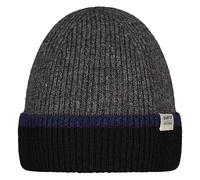 BARTS | Pharon Beanie | Virgin Wool Striped Beanie | Dark Heather One SIze