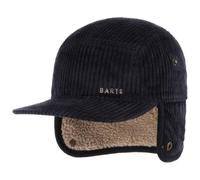 Barts Rayner Cap with Ear Flaps Men - Cotton Baseball Corduroy Peak, Lining, Leather Trim, Closed Back, Trim Autumn-Winter Winter