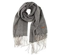 Barts Soho Herringbone Business Scarf fine knit fringed (One Size - grey)