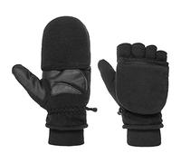 Men's Barts Unisex Convertible Mitts Finerless Gloves - Black - Size: L