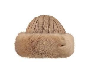 Barts Unisex Fur Cable Bandhat Winter Cap, Light Brown, UNI