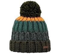 Barts Wilhelm Knit Hat with Cuff ski Hats Bobble (One Size - Olive)