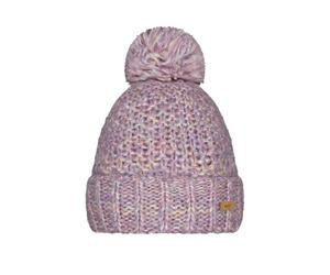 Barts Womens Aitane Chunky Knitted Warm Bobble Hat - Mauve